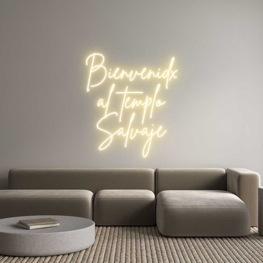 Neon personalizado: Bienvenidx
a...