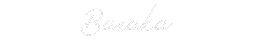 Neon personalizado: Baraka