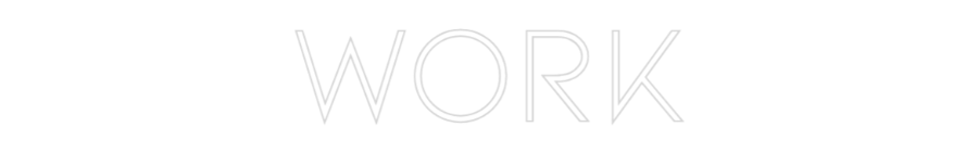 Neon personalizado: WORK