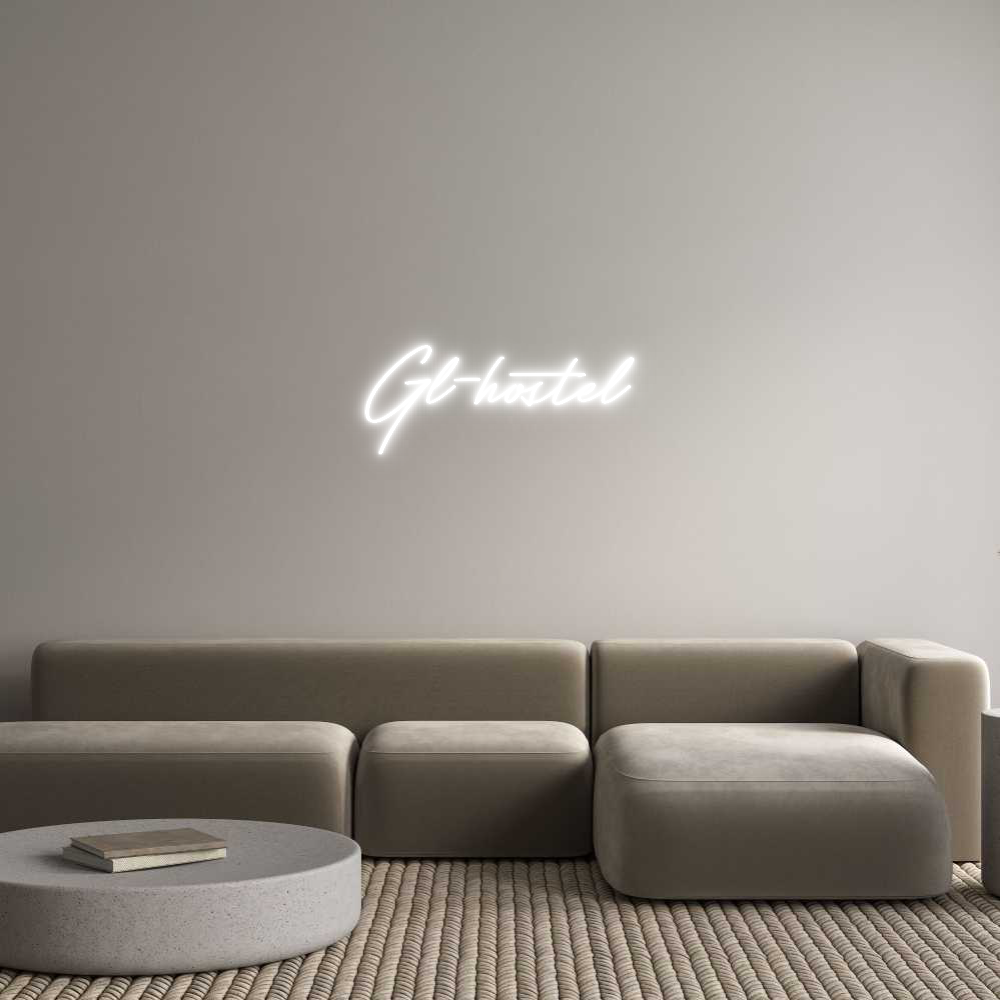Neon personalizado: Gl-hostel