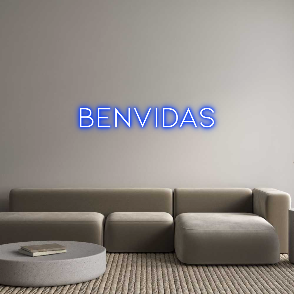 Neon personalizado: Benvidas