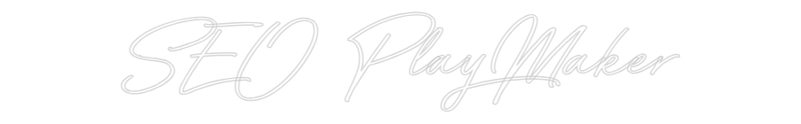 Neon personalizado: SEO PlayMaker