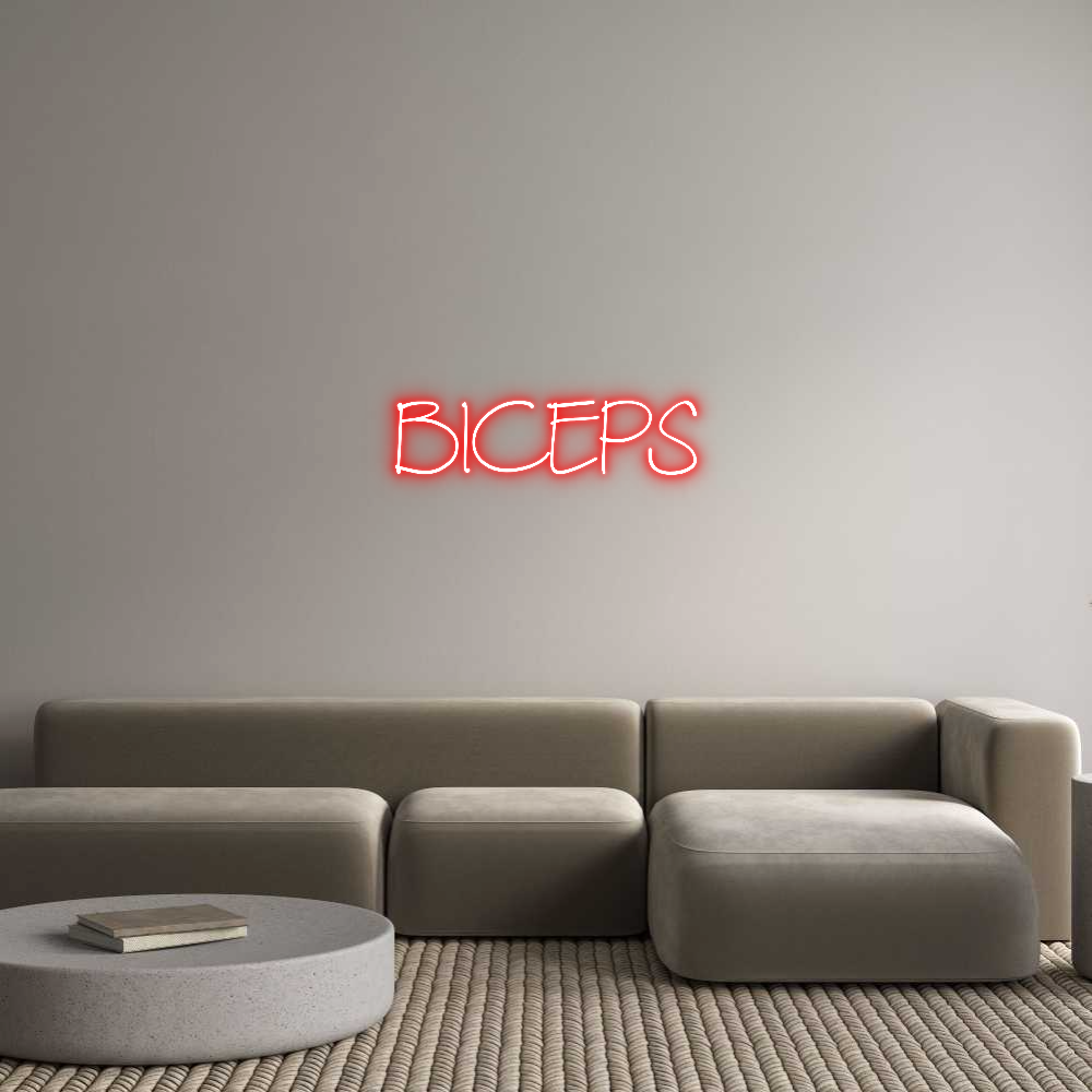 Neon personalizado: BICEPS