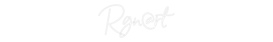 Neon personalizado: Rgn@rt