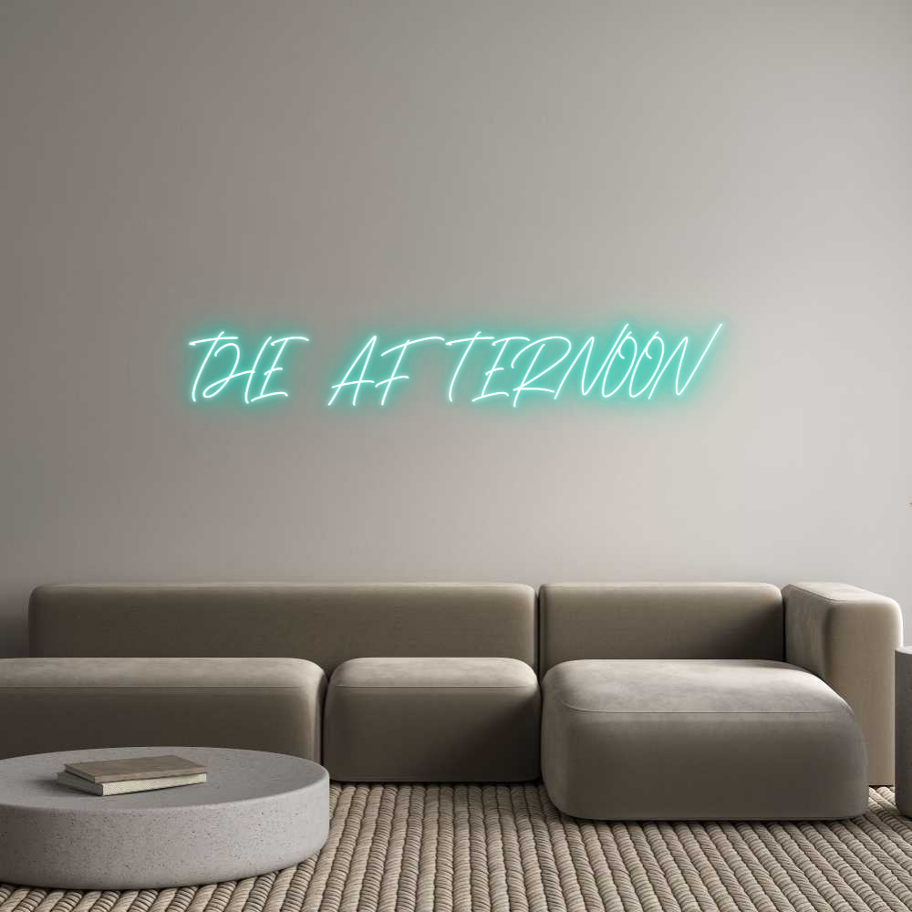 Neon personalizado: THE AFTERNOON