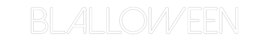 Neon personalizado: Blalloween