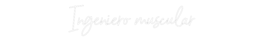 Neon personalizado: Ingeniero mus...