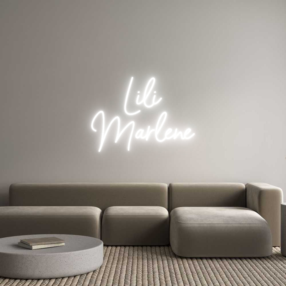 Neon personalizado: Lili
Marlene