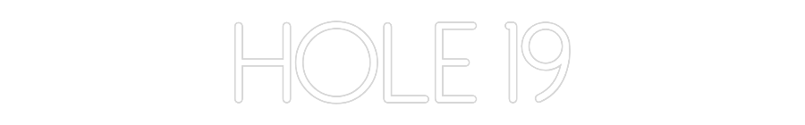 Neon personalizado: HOLE 19