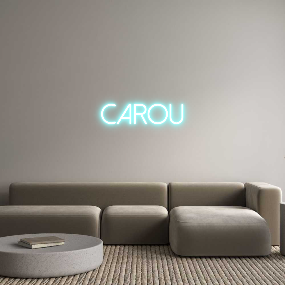 Neon personalizado: Carou