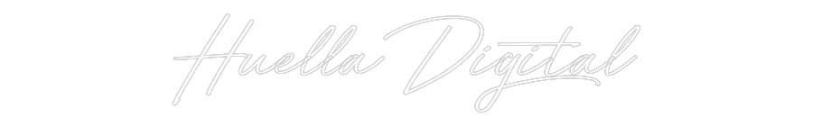 Neon personalizado: Huella Digital