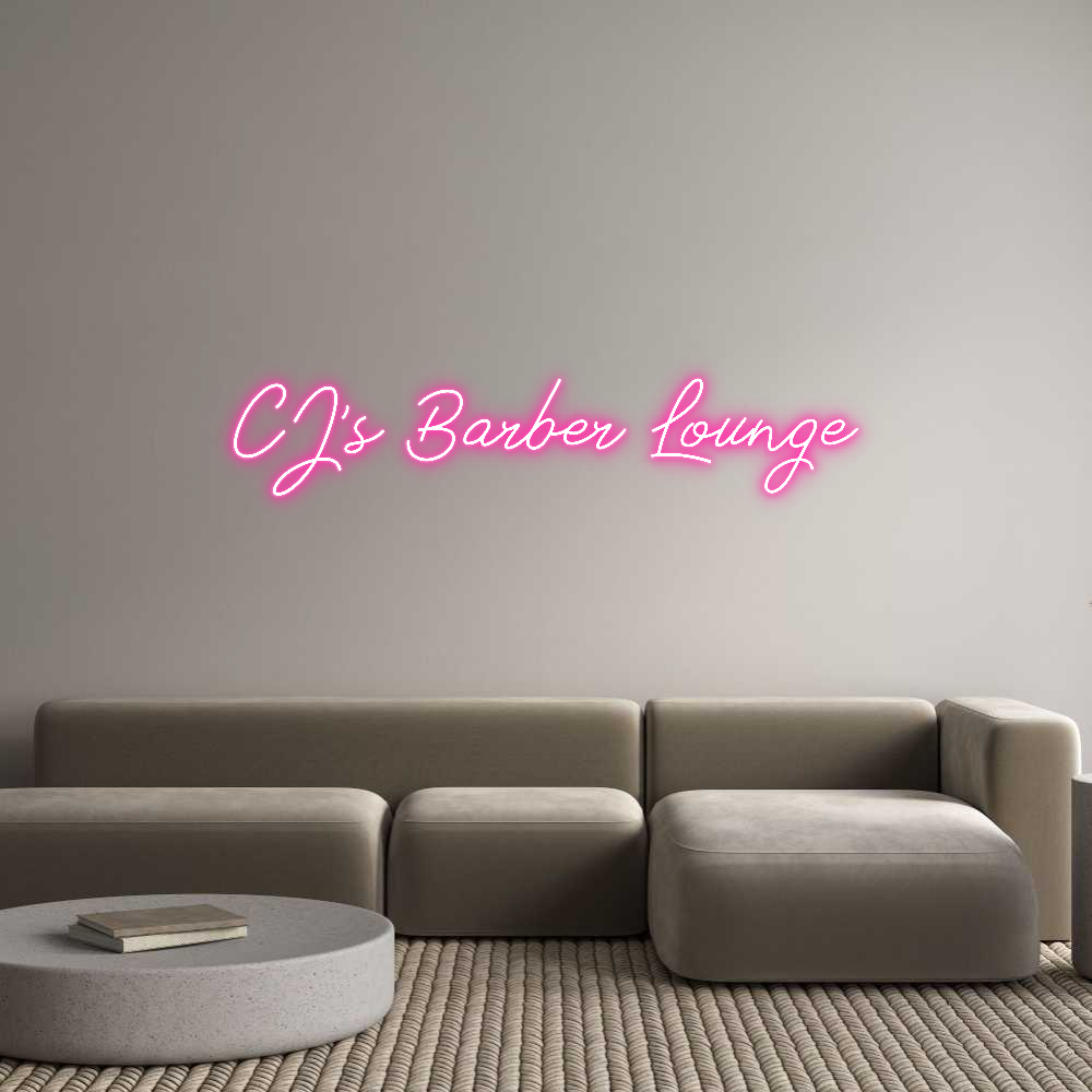 Neon personalizado: CJ’s Barber L...