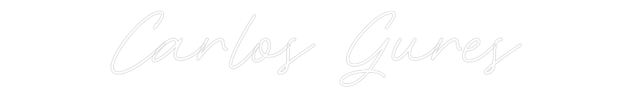 Neon personalizado: Carlos Gures