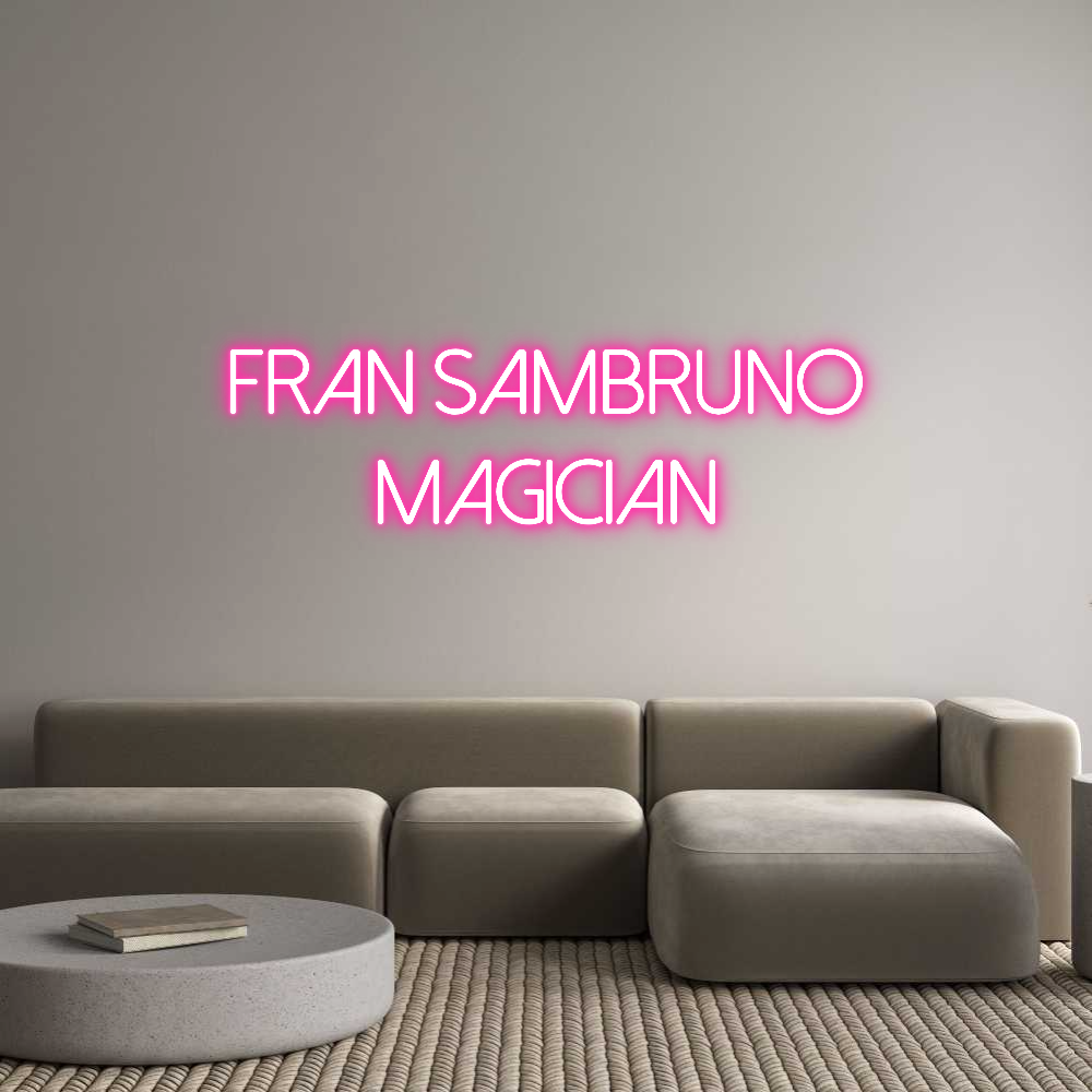 Neon personalizado: Fran Sambruno...
