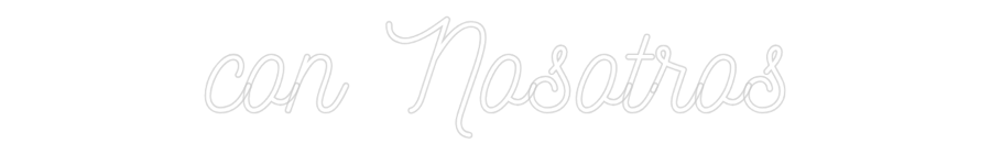Neon personalizado: con Nosotros