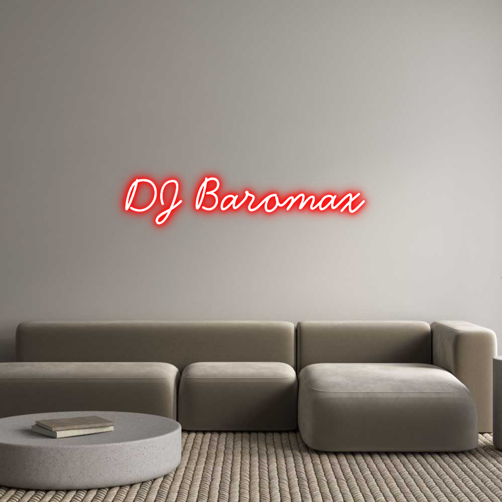 Neon personalizado: DJ Baromax