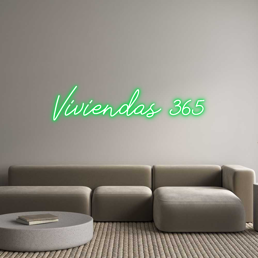 Neon personalizado: Viviendas 365