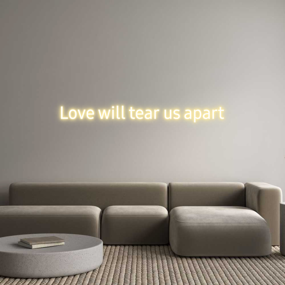 Neon personalizado: Love will tea...