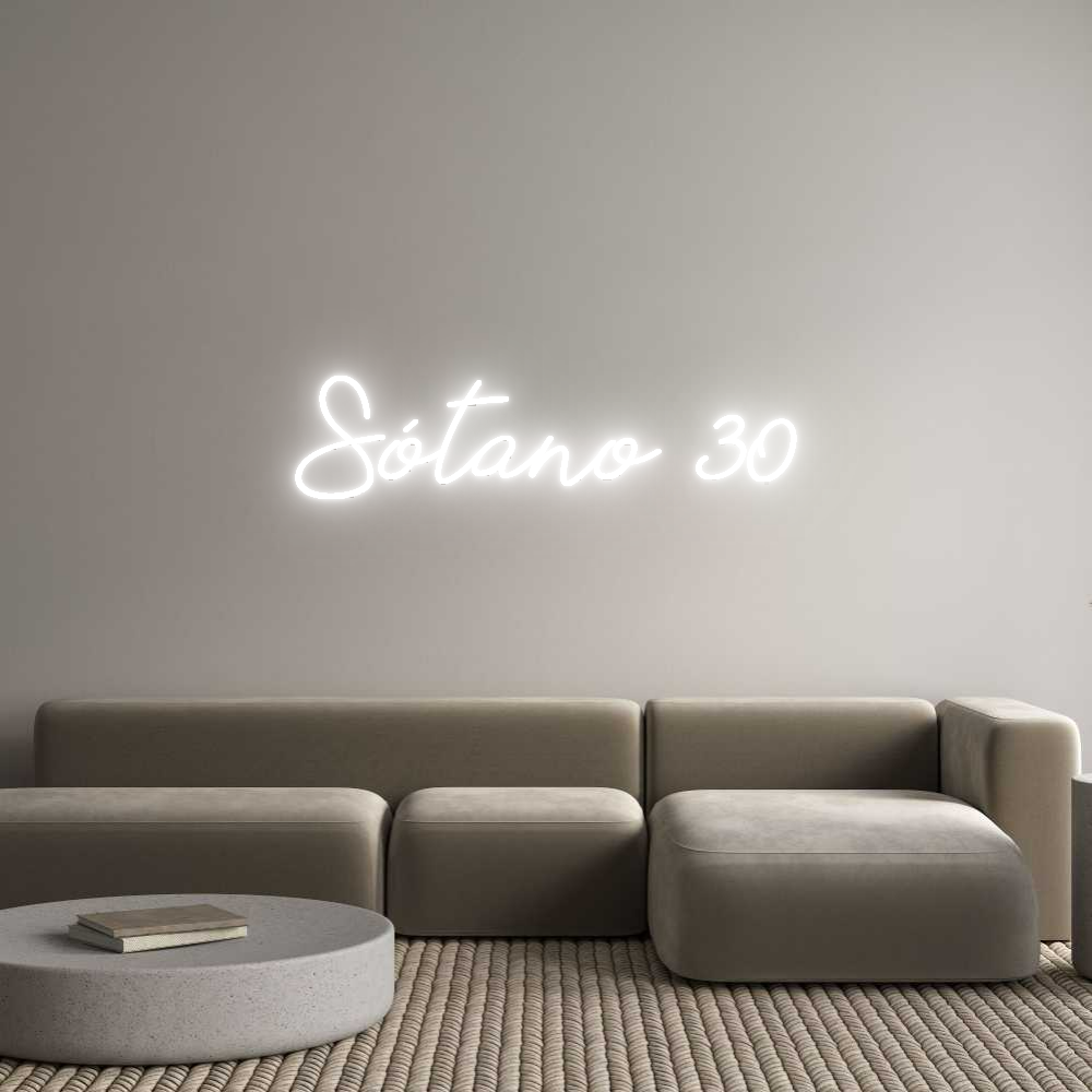Neon personalizado: Sótano 30