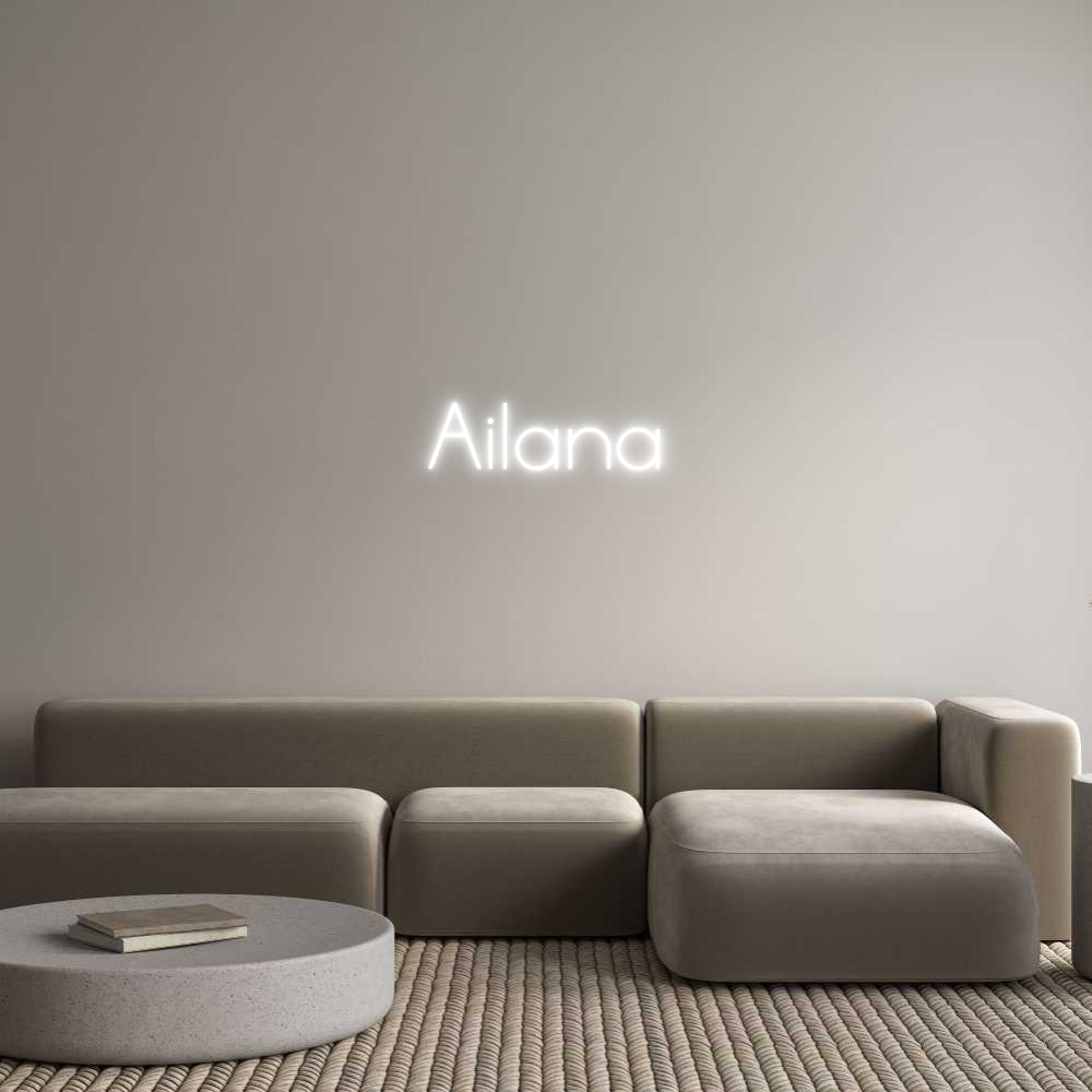 Neon personalizado: Ailana