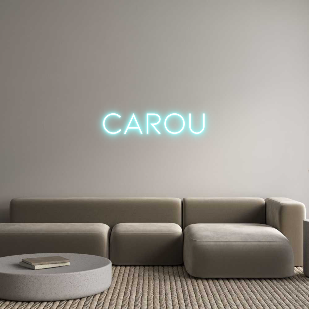 Neon personalizado: Carou