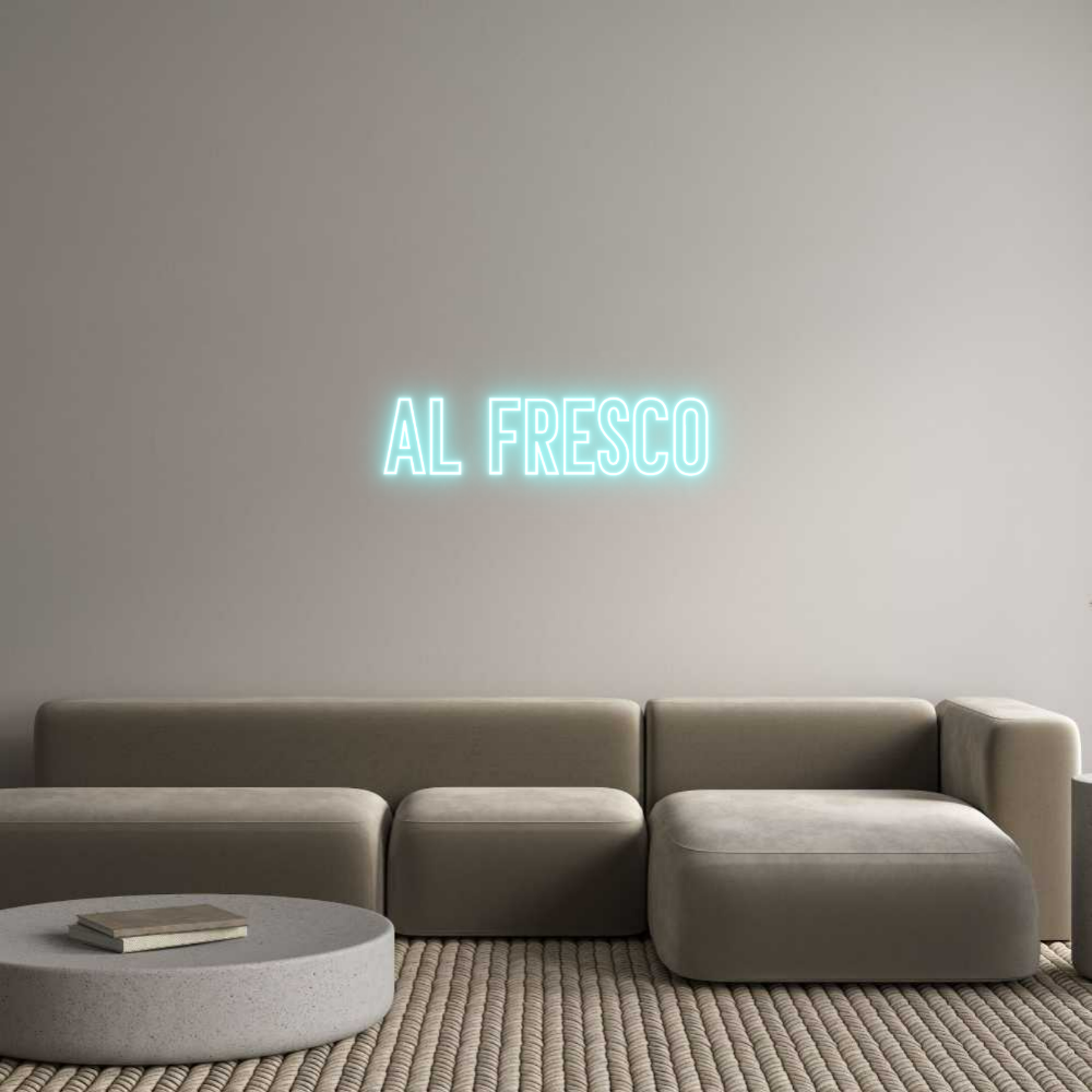 Neon personalizado: AL FRESCO