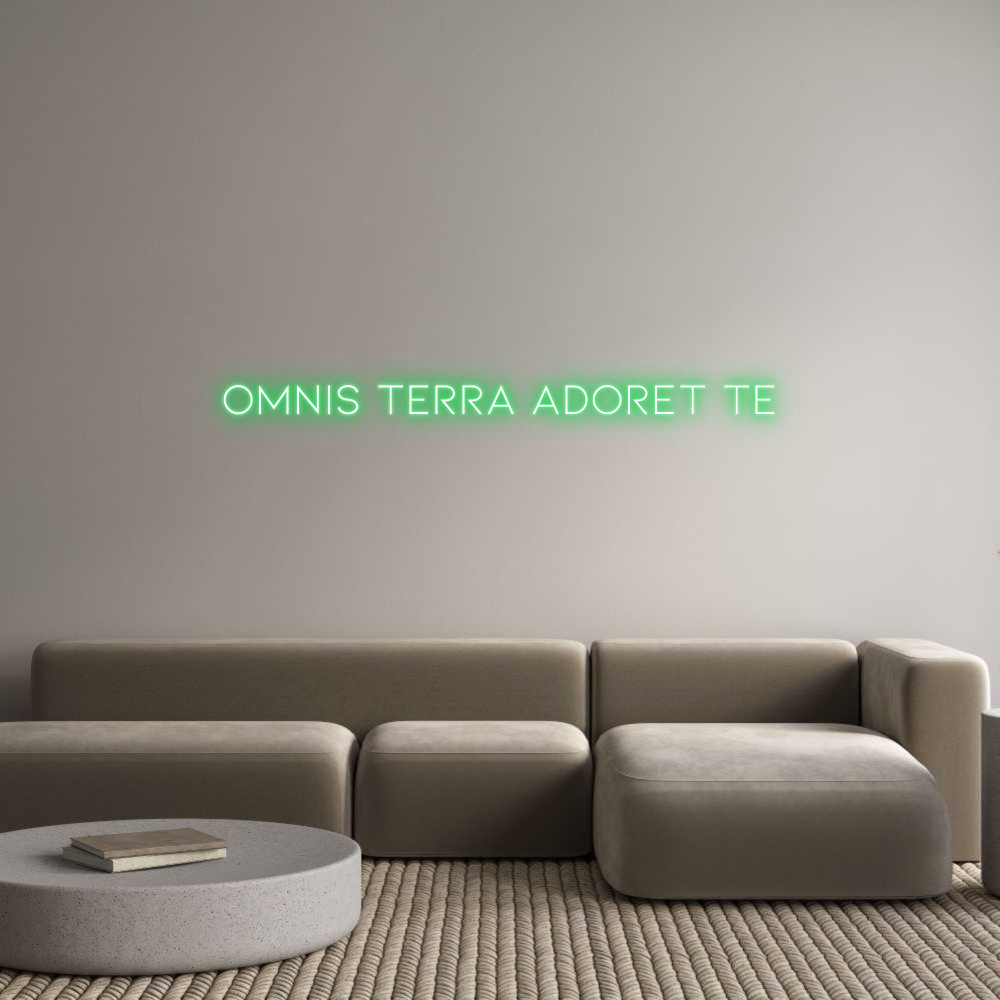 Neon personalizado: Omnis terra a...
