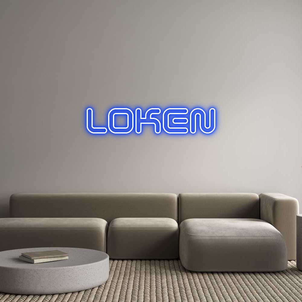 Neon personalizado: LOKEN