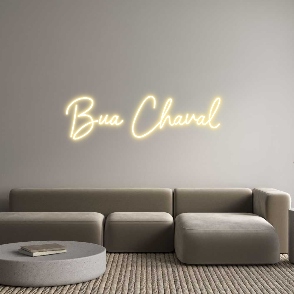 Neon personalizado: Bua Chaval