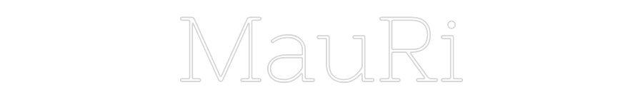 Neon personalizado: MauRi