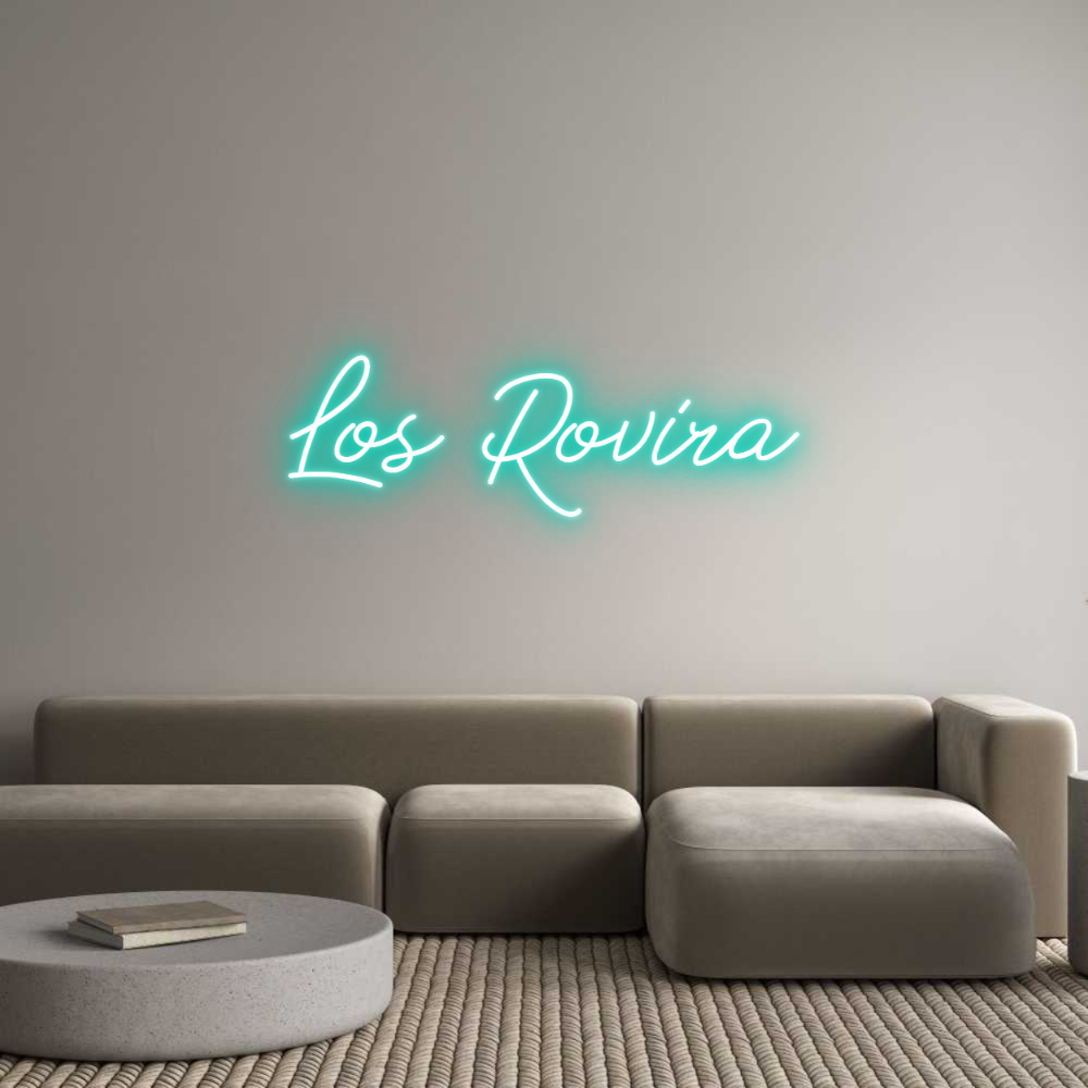 Neon personalizado: Los Rovira