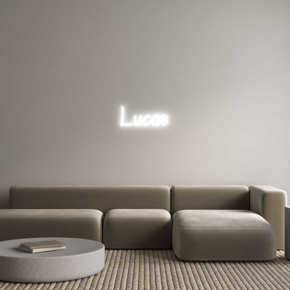 Neon personalizado: Lucas