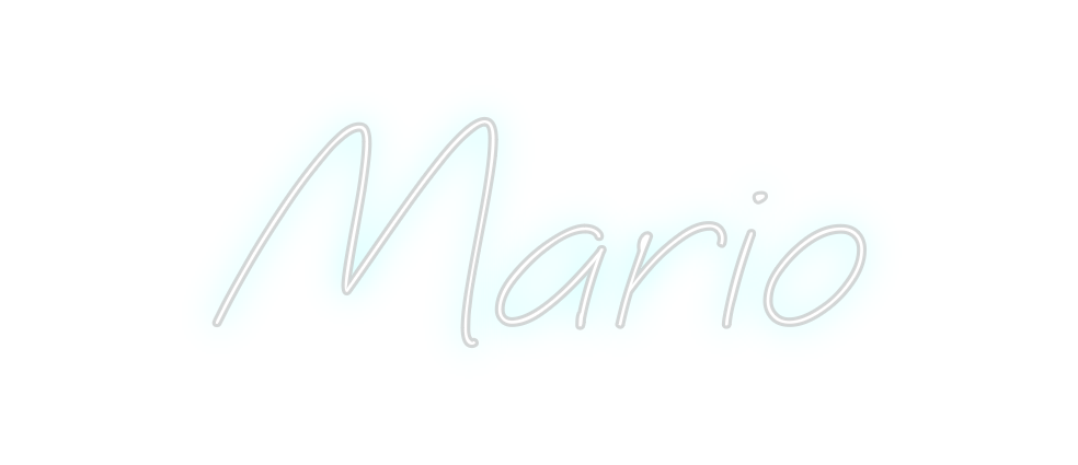 Neon personalizado: Mario