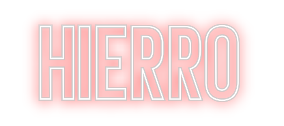 Neon personalizado: HIERRO