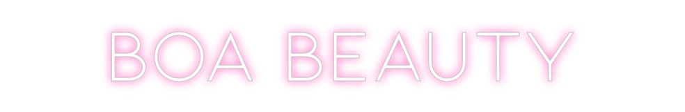 Neon personalizado: boa beauty
