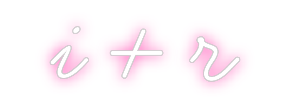 Neon personalizado: i + r