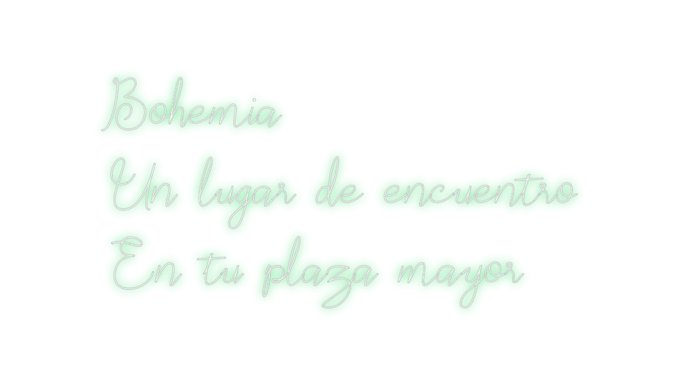 Neon personalizado: Bohemia
Un l...