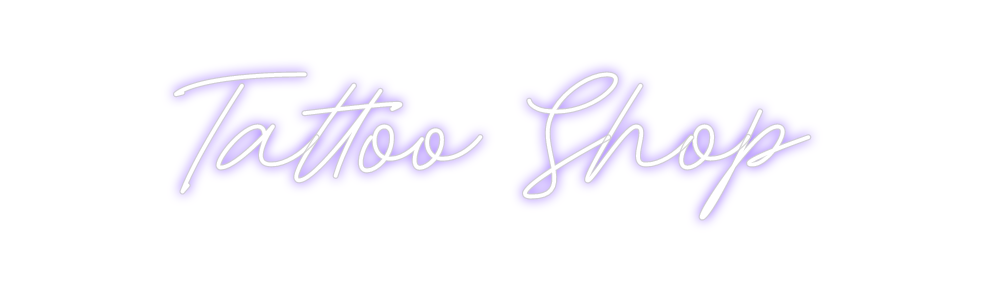 Neon personalizado: Tattoo Shop