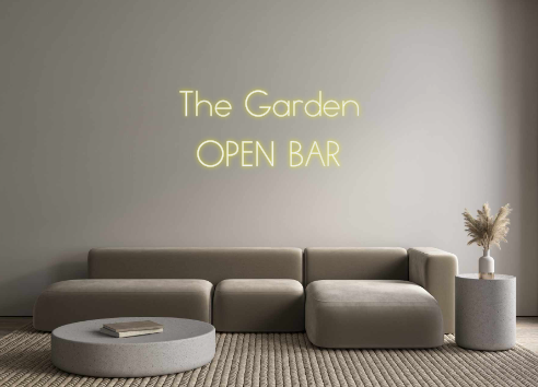 Neon personalizado: The Garden
OP...