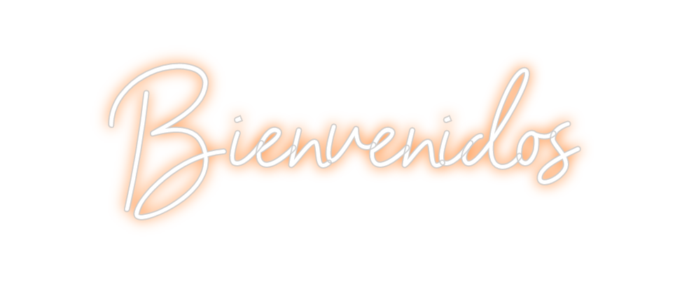 Neon personalizado: Bienvenidos
