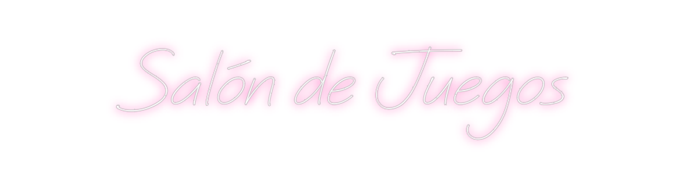 Neon personalizado: Salón de Juegos