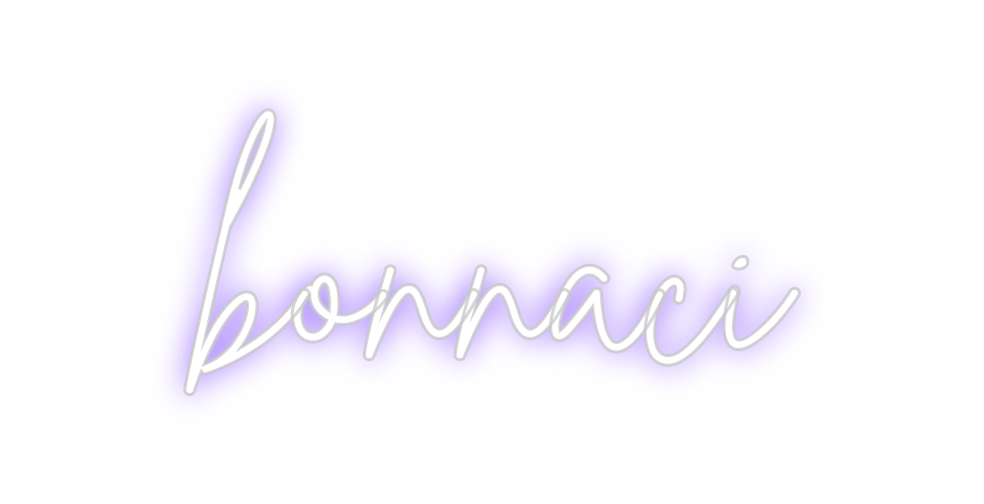 Neon personalizado: bonnaci