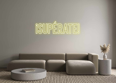 Neon personalizado: ¡Supérate!