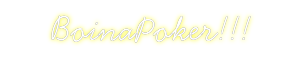 Neon personalizado: BoinaPoker!!!