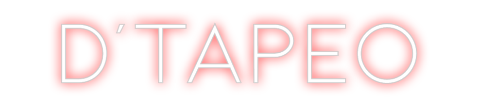 Neon personalizado: D'TAPEO