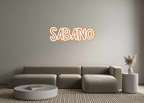 Neon personalizado: SABANO