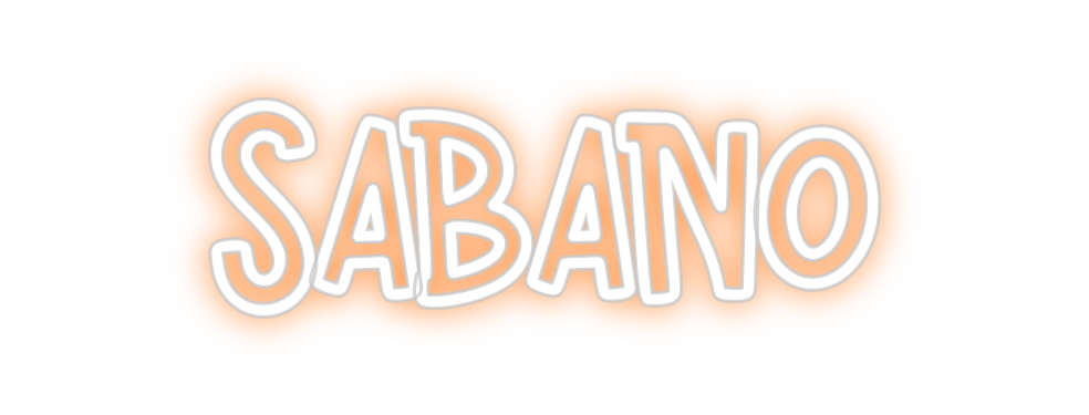 Neon personalizado: SABANO