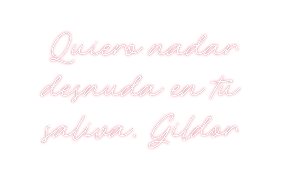 Neon personalizado: Quiero nadar
...