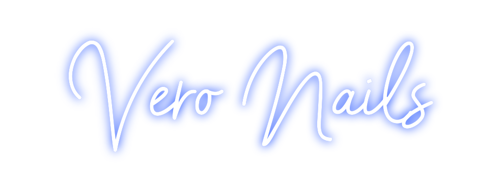 Neon personalizado: Vero Nails