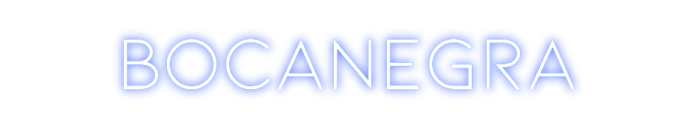 Neon personalizado: Bocanegra